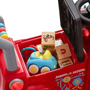 Radio Flyer Tinker Truck With Lights & Sounds, Toddler Ride On Toy, For Ages 1-3, Red, Large