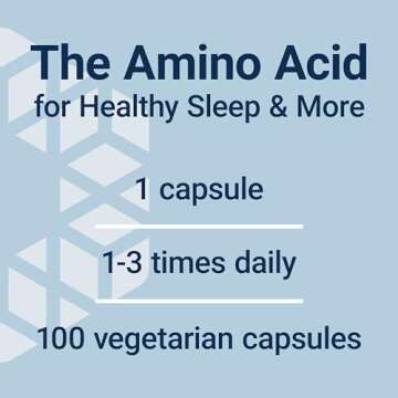 Life Extension Glycine, 1000 mg, Amino Acid That Promotes Healthy Sleep, Gluten-Free, Non-GMO, Vegetarian, 100 Capsules