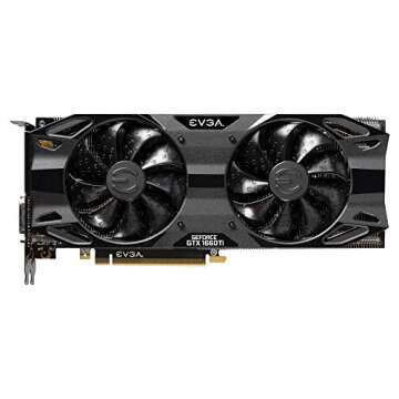 EVGA GeForce GTX 1660 Ti XC Ultra Black Gaming, 6GB GDDR6, Dual HDB Fans, 06G-P4-1265-KR