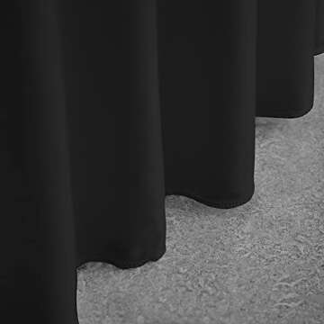 Gowinex 2 Pack Spandex Table Skirt Tablecloth Stretch Fitted Table Cover for Rectangular Table