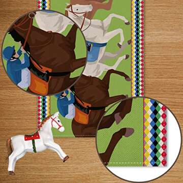 Vohado Kentucky Derby Table Runner for Holiday Dining