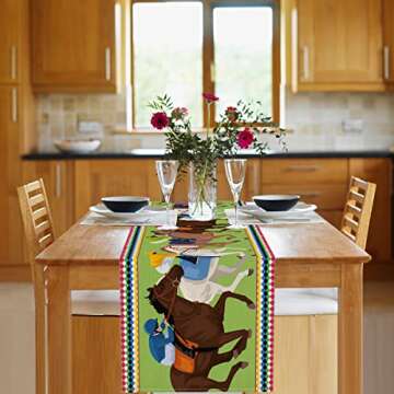 Vohado Kentucky Derby Table Runner for Holiday Dining