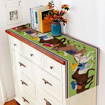 Vohado Kentucky Derby Table Runner for Holiday Dining