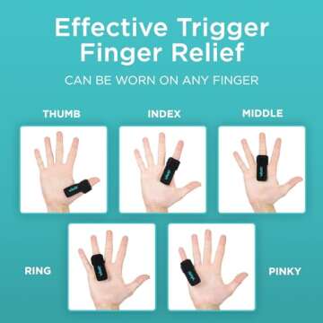 Vive Trigger Finger Splint - Comfortable Support for All Fingers