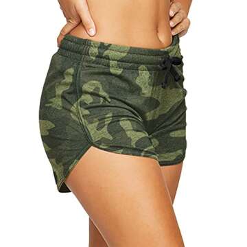 COLOSSEUM Women's Simone Cotton Blend Running Short - Camo