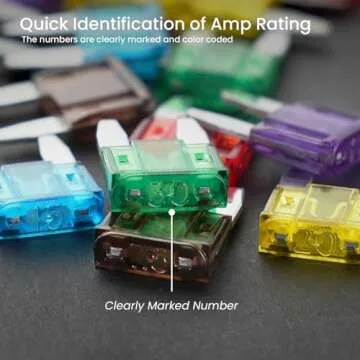 10 Amp Mini Car Fuses - 25 Pieces for All Vehicles