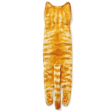 HOTCAUSE Cat Hand Towels Bathroom Kitchen Funny Towel, Cute Cat Hand Towel Decorative,Animal Face Towels Hanging Washcloths,Gift for Cat Lover(Orange Cat)