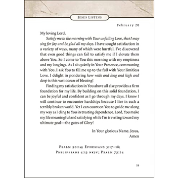 Jesus Listens Daily Prayer Book for Peace and Joy