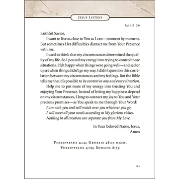 Jesus Listens Daily Prayer Book for Peace and Joy