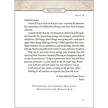 Jesus Listens Daily Prayer Book for Peace and Joy