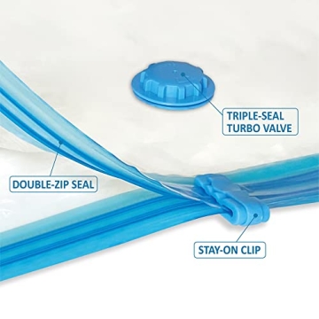 MattEasy Vacuum Storage Bags with Hand Pump - 6 Pack