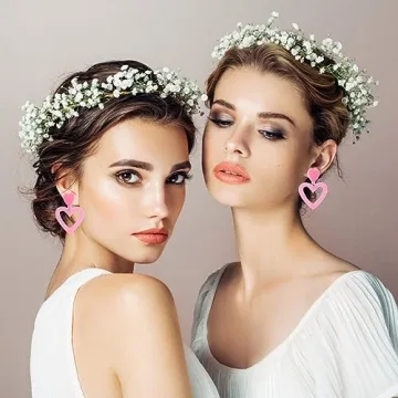 Shop Lightweight Hot Pink Heart Earrings for All Occasions