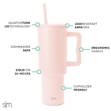 Simple Modern 40 oz Insulated Tumbler with Straw Lid