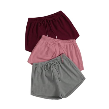 Comfortable MakeMeChic Women's Lounge Track Shorts Pack