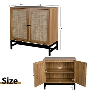 Modern Rattan Storage Cabinets for Home Decor