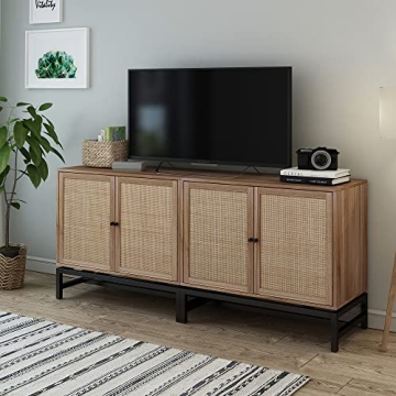 Modern Rattan Storage Cabinets for Home Decor