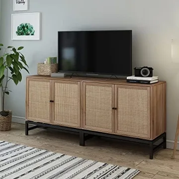 Modern Rattan Storage Cabinets for Home Decor