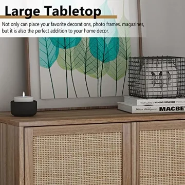 Modern Rattan Storage Cabinets for Home Decor