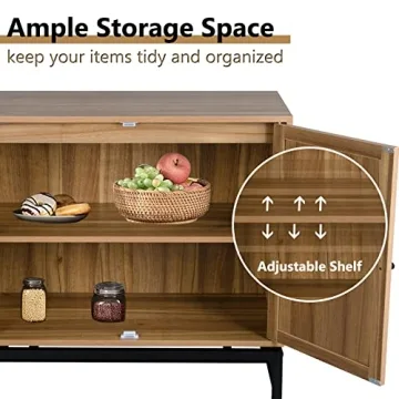 Modern Rattan Storage Cabinets for Home Decor