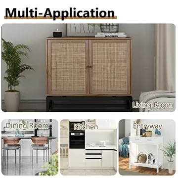 Modern Rattan Storage Cabinets for Home Decor