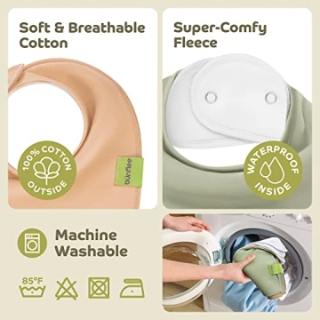 BUNFLEE Baby Bandana Drool Bibs - 5 Pack Stylish Gifts