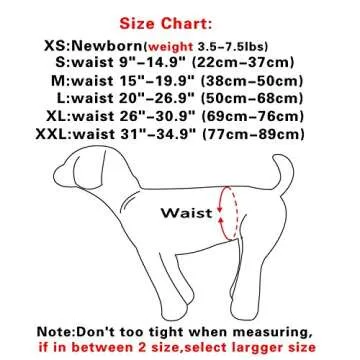 JoyDaog Female Dog Diapers 4 Pack - Comfortable & Reusable