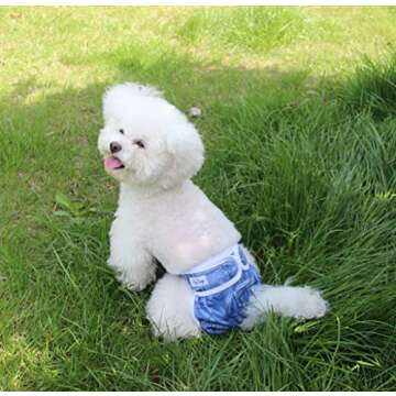 JoyDaog Female Dog Diapers 4 Pack - Comfortable & Reusable