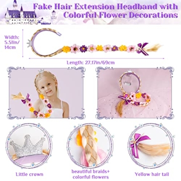 Meland Princess Dress Up Trunk 4 Dresses & Accessories for Girls