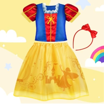 Meland Princess Dress Up Trunk 4 Dresses & Accessories for Girls