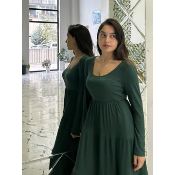 Glamaker Fall Long Sleeve Maxi Dress for Women