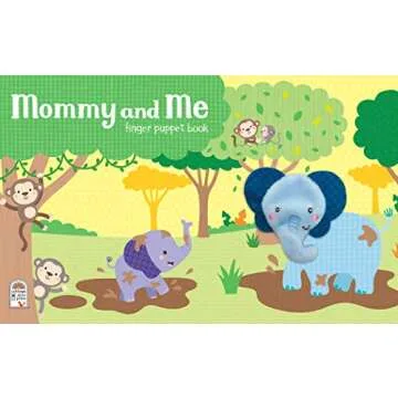 Mommy and Me Finger Puppet Board Book for babies and toddlers, new moms, baby shower or Mother's Day...