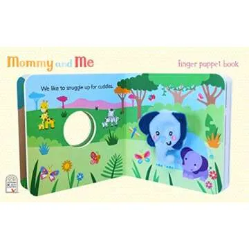 Mommy and Me Finger Puppet Board Book for babies and toddlers, new moms, baby shower or Mother's Day gifts (Finger Puppet Book)