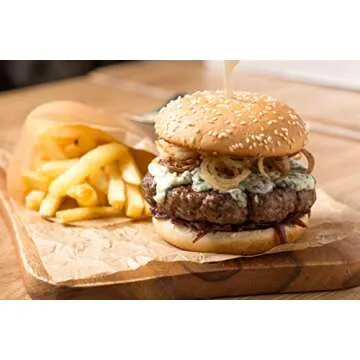 Roquefort Sauce: Vegetarian, No Added Sugar, Blue Cheese Dressing. A Premium Steak Sauce, Perfect with Chicken Wings and Delicious over Pasta.