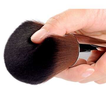 CLOTHOBEAUTY Premium Kabuki Makeup Brush Kit – Soft & Dense Bristles