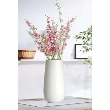 D'vine Dev 10 Inch Elegant Ceramic Vase for Flowers
