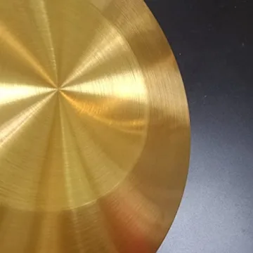 14.2 Inch Chinese Brass Gong with Wooden Mallet for Celebrations