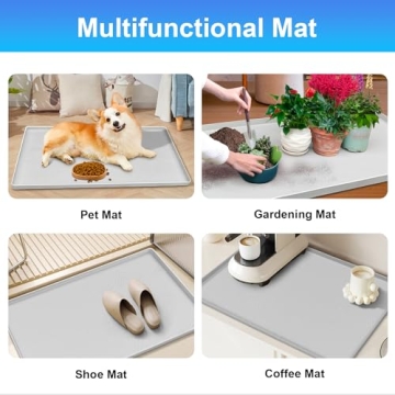 Tullyllify Under Sink Mat Waterproof Silicone for Kitchen