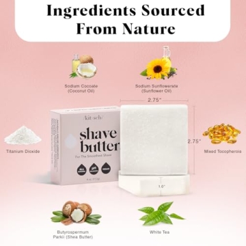 Kitsch Smooth Shave Bar for Women - Eco-Friendly Shaving Soap