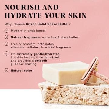 Kitsch Smooth Shave Bar for Women - Eco-Friendly Shaving Soap
