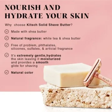 Kitsch Smooth Shave Bar for Women - Eco-Friendly Shaving Soap