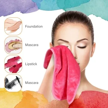 Nugilla Makeup Remover Cloth 5 Pack Reusable Microfiber Towels
