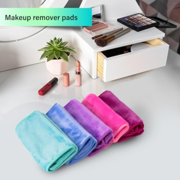 Nugilla Makeup Remover Cloth 5 Pack Reusable Microfiber Towels
