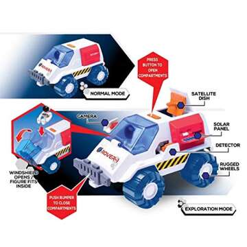 ASTRO VENTURE Space Playset with Lights and Sounds