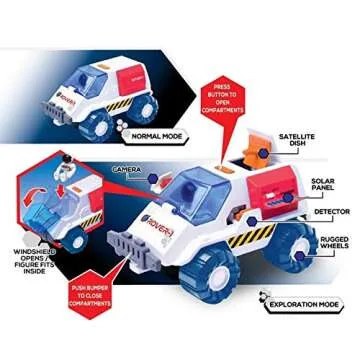 ASTRO VENTURE Space Playset with Lights and Sounds