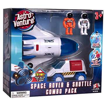 ASTRO VENTURE Space Playset with Lights and Sounds