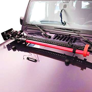 Omotor Hi Lift Jack Mount Hood Hinge/Door Hinge Bracket for Jeep Wrangler JK 2007-2018,Jeep Wrangler JL 2018-2021