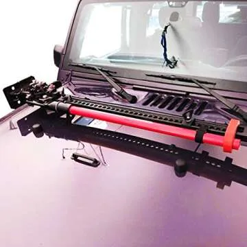 Omotor Hi Lift Jack Mount Hood Hinge/Door Hinge Bracket for Jeep Wrangler JK 2007-2018,Jeep Wrangler JL 2018-2021