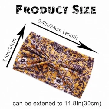 Aceorna Boho Headbands 3 Pcs Comfortable Hair Accessories