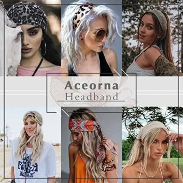 Aceorna Boho Headbands 3 Pcs Comfortable Hair Accessories