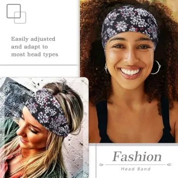 Aceorna Boho Headbands 3 Pcs Comfortable Hair Accessories